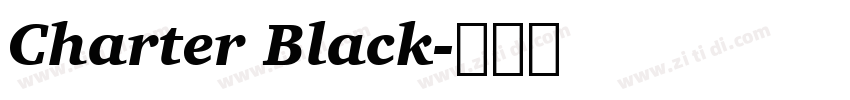 Charter Black字体转换 Charter Black字体转换